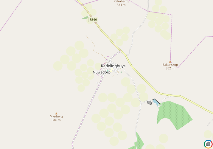 Map location of Redelinghuys
